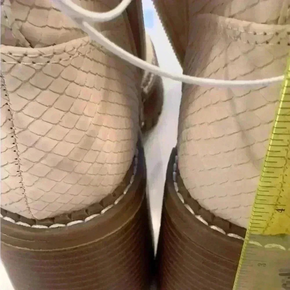 Altar’d State Chucky Platform Bootie Faux Snakeskin design  (Tan) Size 8 - Picture 11 of 13